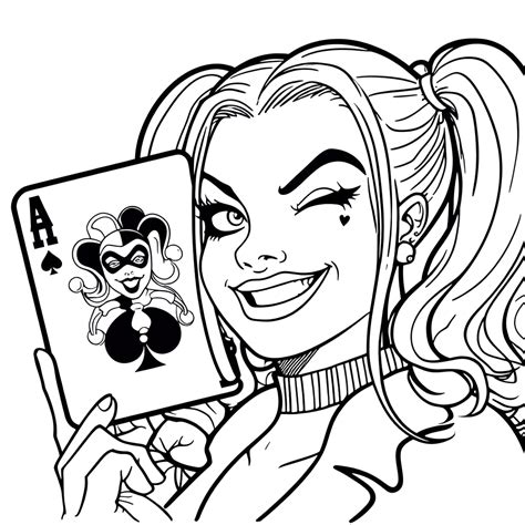 desenhos da arlequina|Desenhos de Arlequina (Harley Quinn) para Colorir